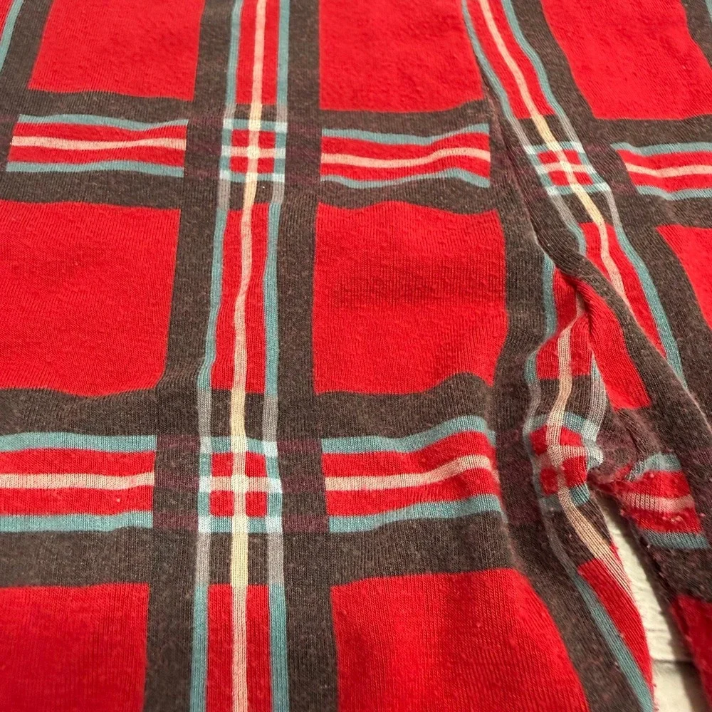 Kickee Pants Kickee kids red plaid pajamas size 8